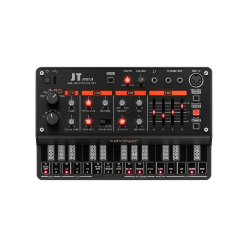 BEHRINGER JT MINI - аналоговый полифонический синтезатор с 3 VCO, многорежимным VCF, арпеджиатором фото 2