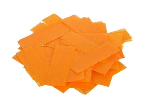 FTPCO Конфетти из специализированной бумаги (тишью) 17х55мм, оранжевый, упаковка 1 кг, LFocus фото 1