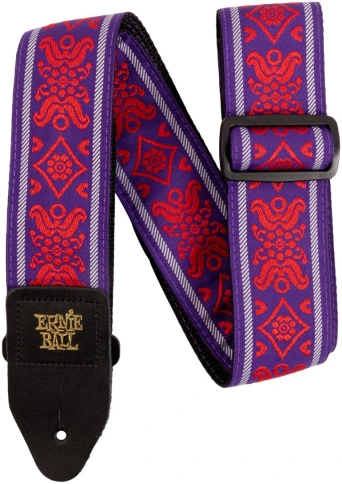ERNIE BALL 5330 Jacquard Royal Flush Red - Ремень для гитары фото 1