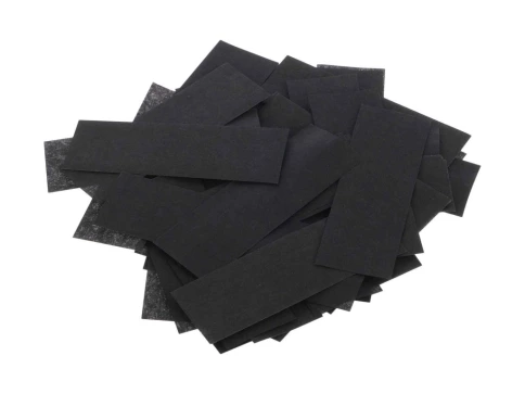 FTPCBL Конфетти из специализированной бумаги (тишью) 17х55мм, чёрный, упаковка 1 кг, LFocus фото 1