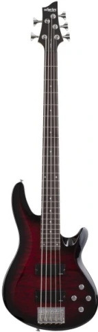 Schecter C-5 Plus See Through Cherry Burst Бас гитара электрическая фото 1