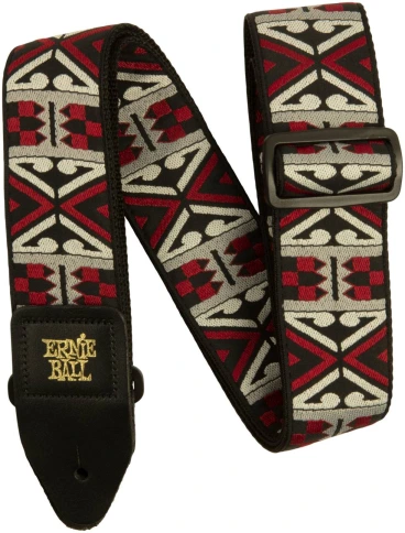 ERNIE BALL 5339 Jacquard Primal Red - Ремень для гитары фото 1