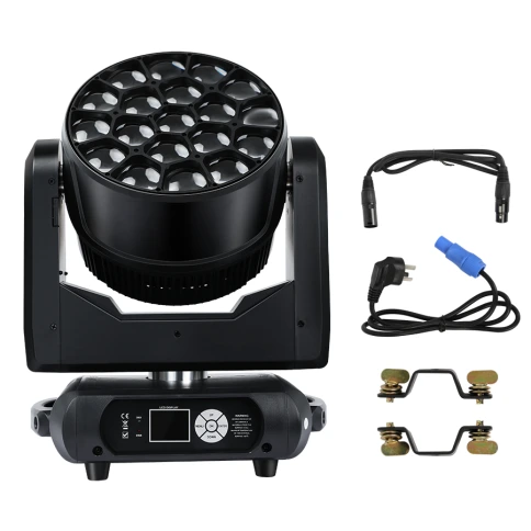 MH-4Y Вращающаяся голова Wash, Bee Eye, RGBW, LED 19х15Вт, LFocus фото 7