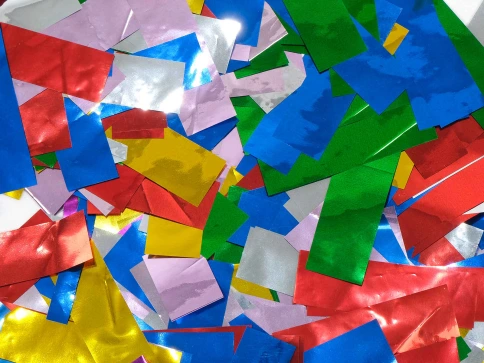 FMCMCL Конфетти металлизированное 17х55мм, разноцветный, упаковка 1 кг, LFocus фото 3