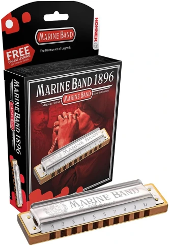 HOHNER Marine Band 1896/20 F гармонический минор - Губная гармоника диатоническая фото 1