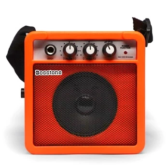 Портативный комбоусилитель для электрогитары Bosstone GA-5W Orange на батарейках фото 1