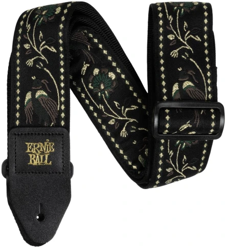 ERNIE BALL 5372 Jacquard Black Pleasant Pheasant - Ремень для гитары фото 1