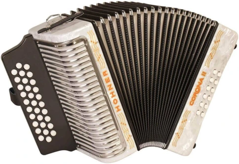 HOHNER Corona II GCF white - Аккордеон диатонический фото 1