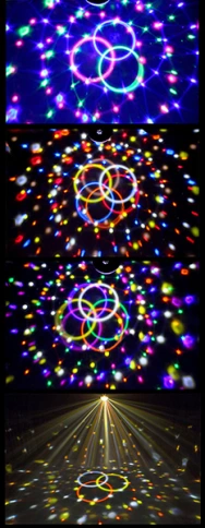 ML001 Светодиодный эффект «диско-шар» большой, 9х1Вт, RGBWAYOPG Bi Ray фото 2