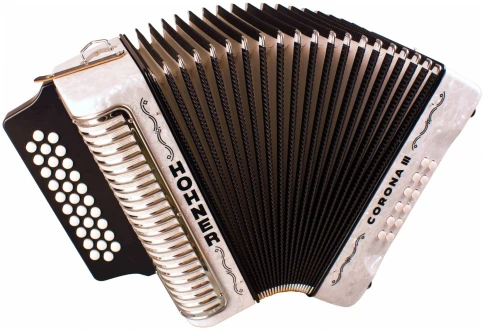 HOHNER Corona III BbEbAb white-Columbia - Аккордеон диатонический фото 1