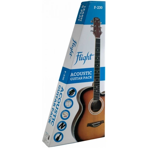 Гитара акустическая FLIGHT F-230 BLK PACK фото 12
