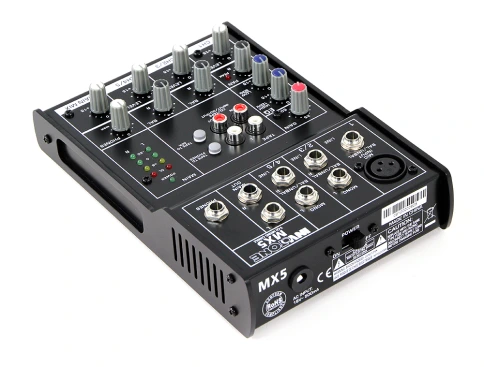 INVOTONE MX5 - микшерный пульт, 1 микрофонный вход, ,XLR и балансный Jack,2 стерео входа фото 3