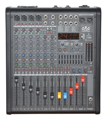 SVS Audiotechnik mixers PM-8A Активный аналоговый микшерный пульт, 8-канальный фото 1