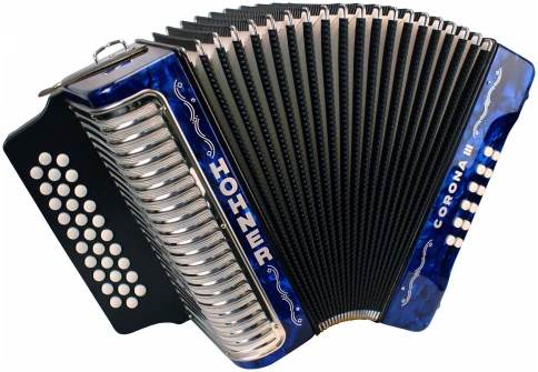 HOHNER Corona III BbEbAb dark blue - Аккордеон диатонический фото 1