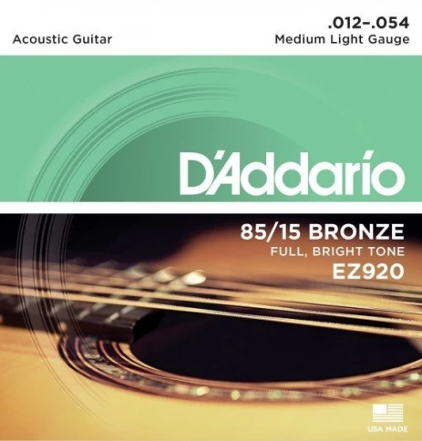 Струны для акустической гитары D'addario EZ920 12-54 фото 1