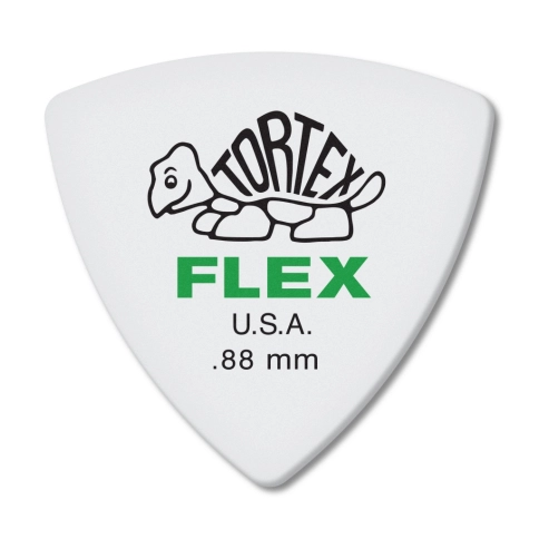 456P.88 Tortex Flex Медиатор, 1шт, толщина 0,88мм, треугольный, Dunlop фото 1