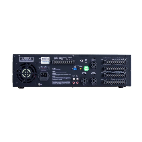 SHOW MA-4075 - трансляционный усилитель мощности 4 канала по 40 Вт , 4 зоны, 50/700/100 В , 4-8 Oм фото 2