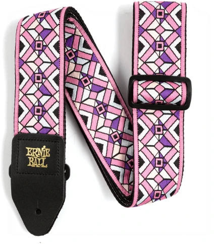 ERNIE BALL 4658 Jacquard Kaleidoscope Pink - Ремень для гитары фото 1