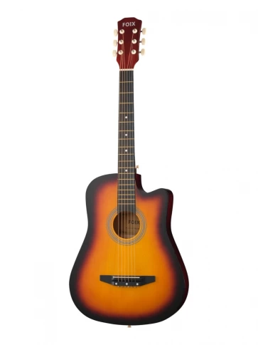 Акустическая гитара, с вырезом, санберст, Foix 38C-M-3TS фото 1