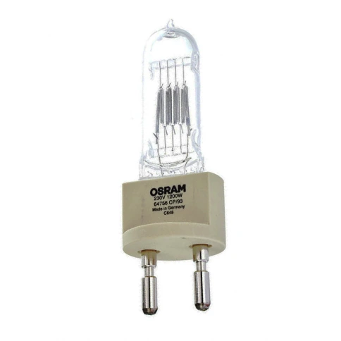 OSRAM 64756/CP93 - лампа галоген. 230 В/1200 Вт, G22 , ресурс 200 часов фото 1