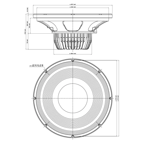 EIGHTEEN SOUND 15NLW9300/8 - 15' динамик НЧ, неодим, 8 Ом, 800 Вт AES, 97dB, 50...4000 Гц фото 2