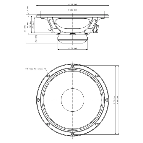 EIGHTEEN SOUND 12ND610/8 - 12' динамик СЧ-драйв., неодим, 8 Ом, 450 Вт AES, 102dB, 80...5500 Гц фото 2