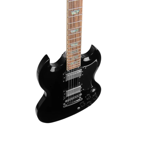 REDHILL SGX200 BK - электрогитара, SG даблкат, H+H, махагон, цвет черный фото 4