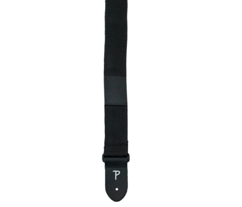 Perri's NWSPK-118 - Ремень для гитары, Серия PICK POCKET, Материал: полиэстер с кожаными концами, Рисунок: отсутствует, Цвет: чёрный, Ширина ремня: 5  фото 1