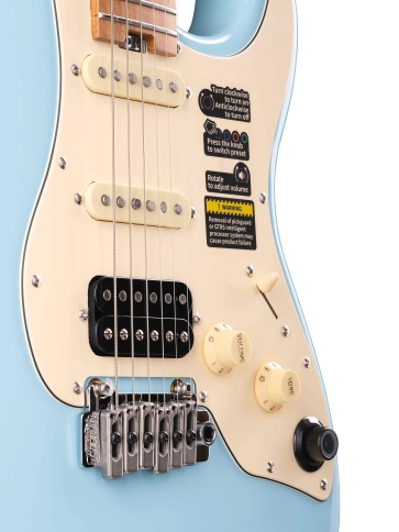 P801-Professional-801-BL  Электрогитара с встроенным процессором, синяя, GTRS фото 6