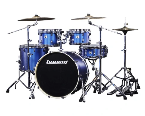 LEC522032 Element Evolution Барабанная установка, синяя, 2 коробки, Ludwig фото 1