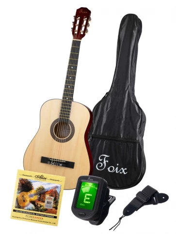 Классическая гитара+Аксессуары, натуральная, Foix FCG-2038CAP-NA фото 1