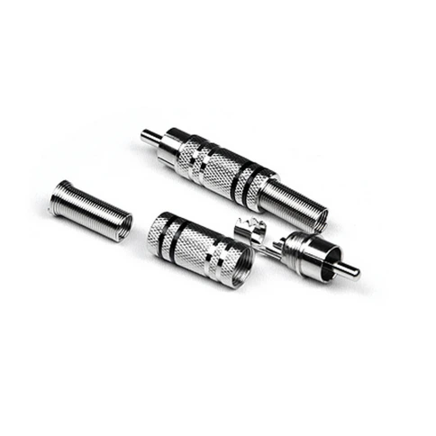 INVOTONE RCA100M BK - тюльпан кабельный, RCA, корпус металл, цвет черный фото 1