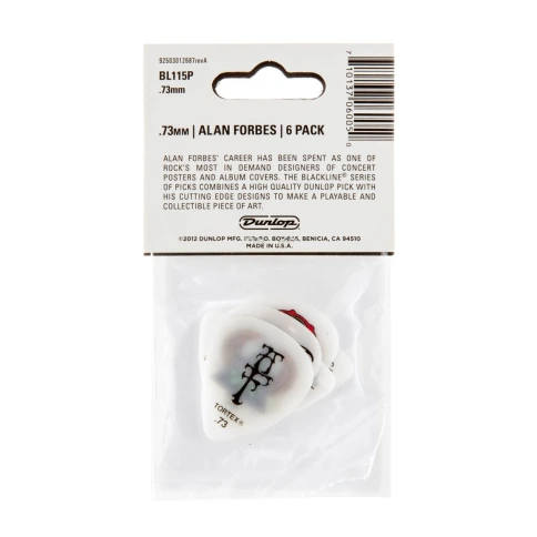 Медиатор Dunlop BL115P.73 Alan Forbes S2 фото 2
