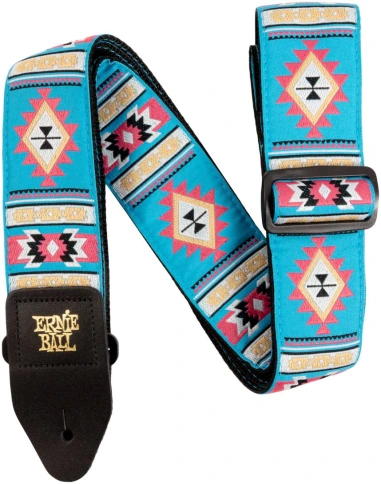 ERNIE BALL 5326 Jacquard Sedona Blue - Ремень для гитары фото 1