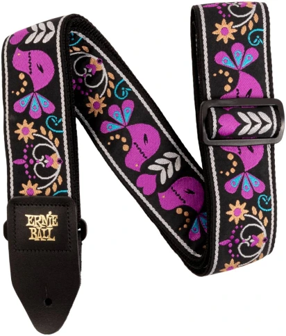 ERNIE BALL 5331 Jacquard Purple Bird Lupin - Ремень для гитары фото 1