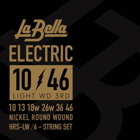 Струны для электрогитары La Bella HRS-LW Hard Rockin Steel 10-46 фото 1