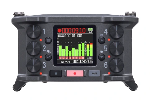 Zoom F6 6-канальный/14-трековый полевой аудиорекордер/микшер фото 1