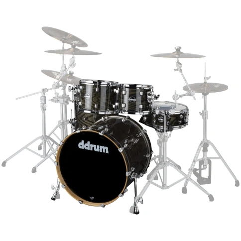 DDRUM DM ASH 522 TBK - ударная установка ,10'-12'-16'-22'-14х5.5' (без Hardware) , цвет чёрный гляне фото 2