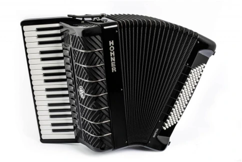 HOHNER MATTIA IV 96 BK gun black - Аккордеон 7/8 фото 1