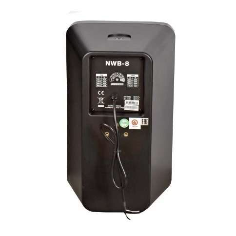 SHOW NWB-8 - двухполосная настенная АС, 70/100 В/8 Ом, 80 Вт, влагозащищенный корпус IP55, черный фото 2