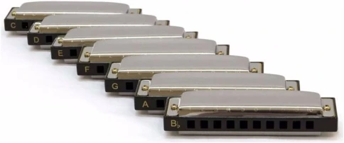HOHNER Blues Band CDEFGABb - Губные гармошки (набор) диатоническая фото 6