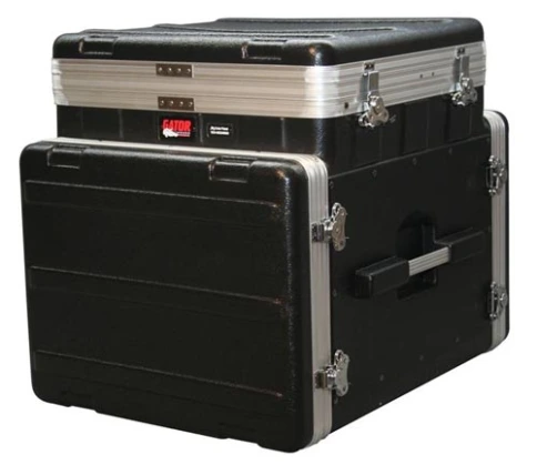 GATOR GRC-10X8 PU - кейс,пластик,черный,10U верх, 8U низ, подъемный механизм фото 1