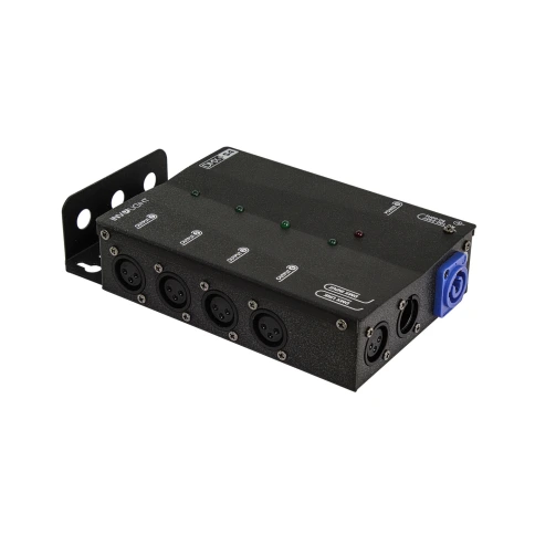 INVOLIGHT DMXS4 - сплиттер DMX сигнала, 1 вход XLR, 4 выхода XLR, гальваническая развязка фото 1