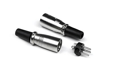 INVOTONE XLR3M200 - разъём XLR 3Р, папа, кабельный, корпус металл фото 1
