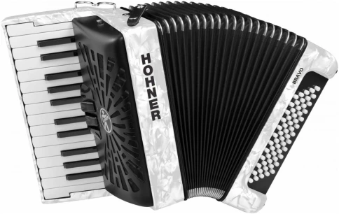 HOHNER Bravo II 60 white - Аккордеон 1/2 фото 1