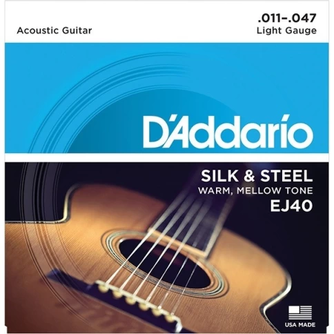 Струны для фолк - гитары D'addario EJ40 11-47 фото 1