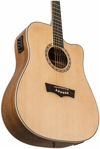 PEAVEY DW-2 CE Solid Top Cutaway w/Case - Гитара электроакустическая фото 3