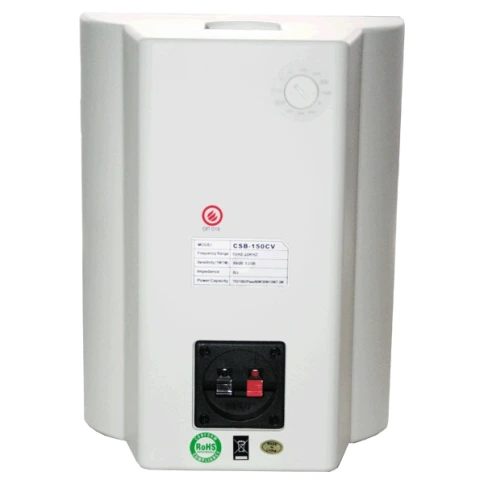 SHOW CSB-150CV/WH - двухполосная АС 70/100В/8 Ом, 60 Вт, 88 дБ, динамик 6,5', белый фото 3