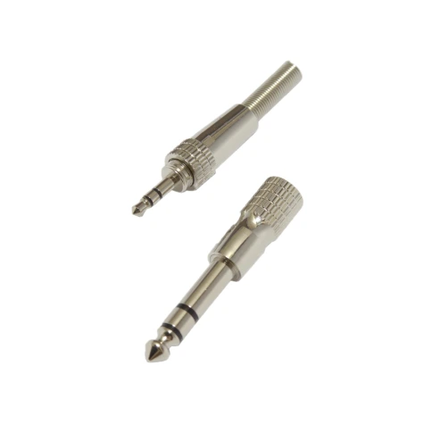 INVOTONE J215SET - джек стерео, кабельный, 3.5 мм , с переходником на 6.3 мм., корпус металл фото 1