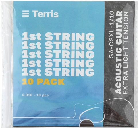 TERRIS SA-CSXL-1/10 - Струна одиночная для акустической гитары фото 3